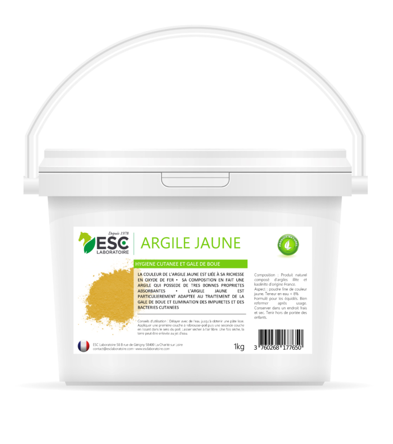 argile jaune cheval