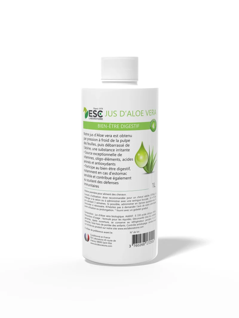 Jus d'aloe vera cheval ESC Laboratoire