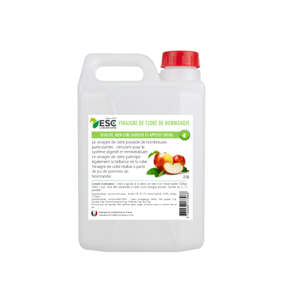 vinaigre de cidre cheval - Pur Normandie - ESC Laboratoire