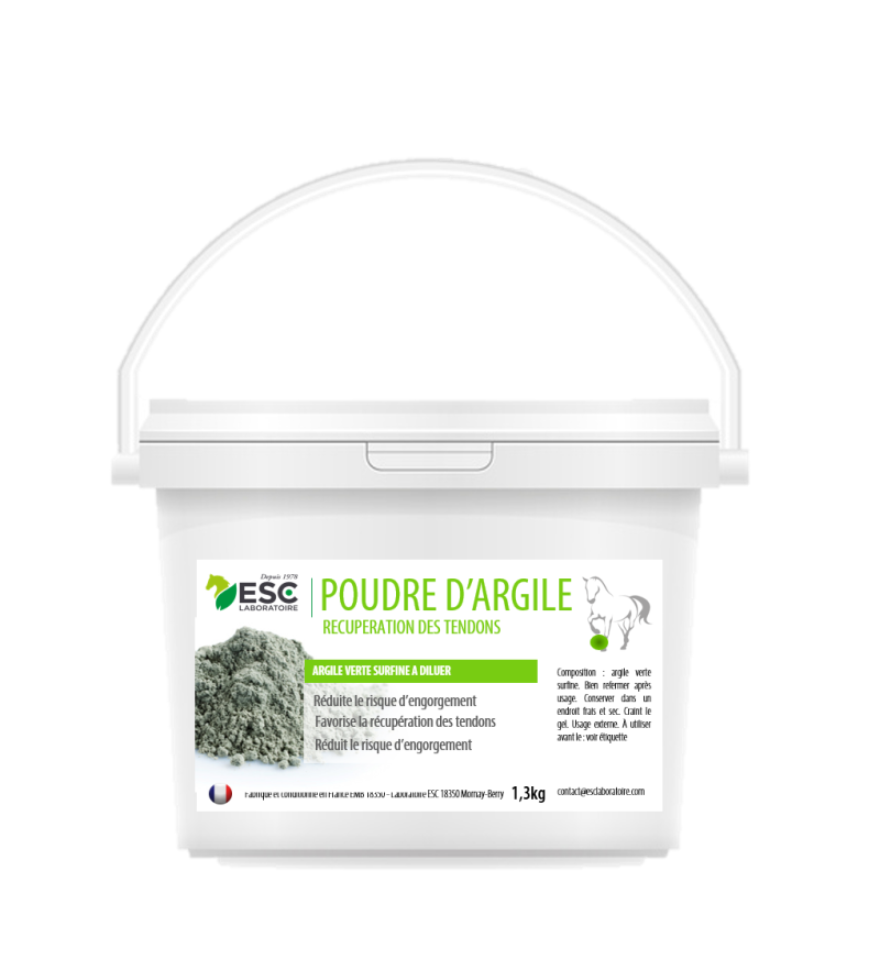 argile cheval - argile verte en poudre